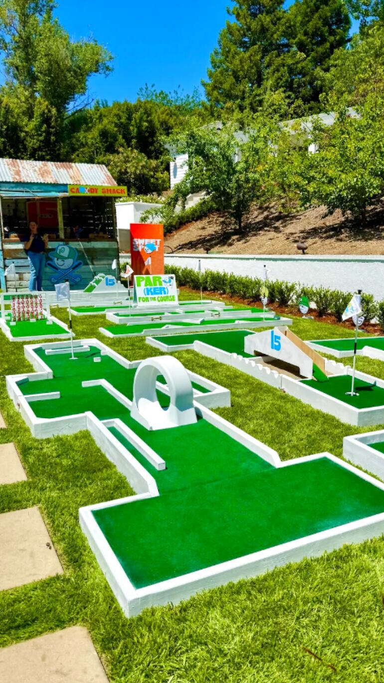 Custom mini golf event by Putt Putt Party Rentals