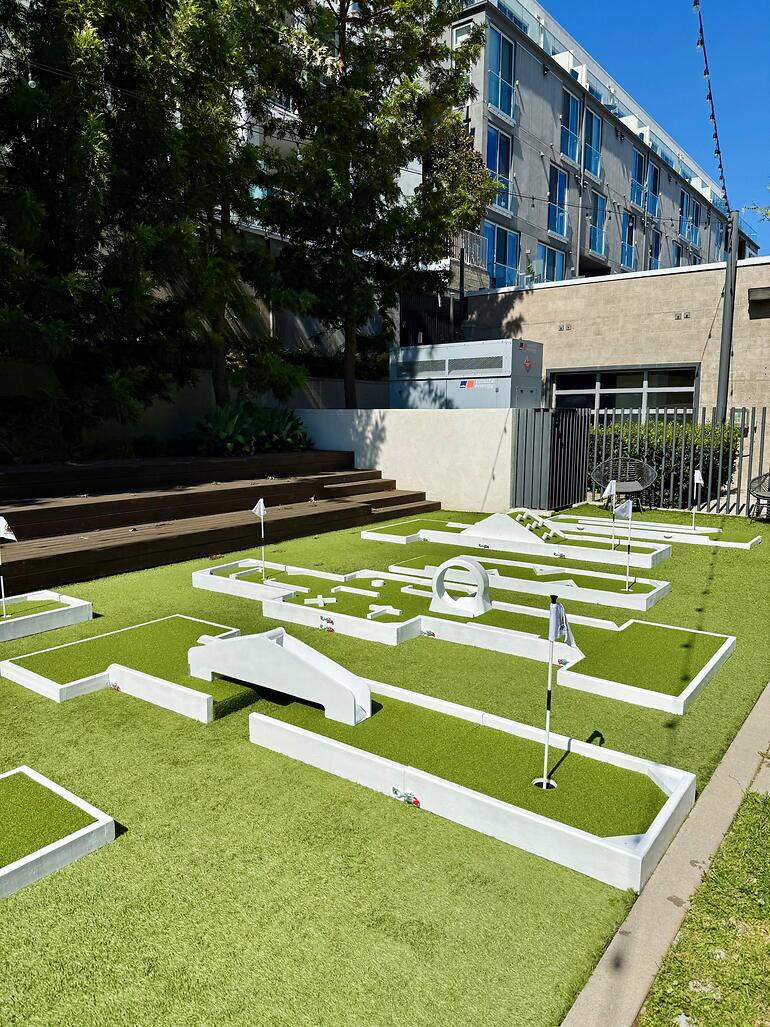 Custom mini golf event by Putt Putt Party Rentals