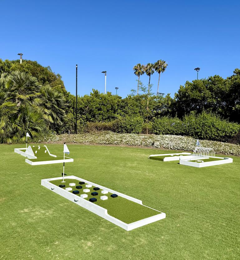 Custom mini golf event by Putt Putt Party Rentals