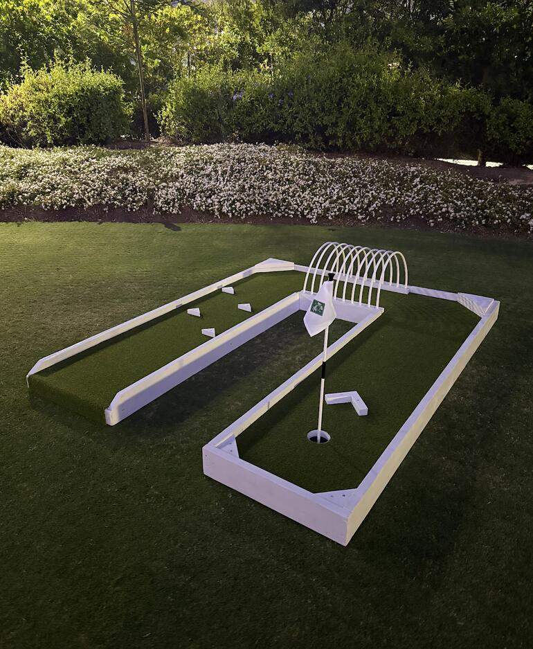 Custom mini golf event by Putt Putt Party Rentals