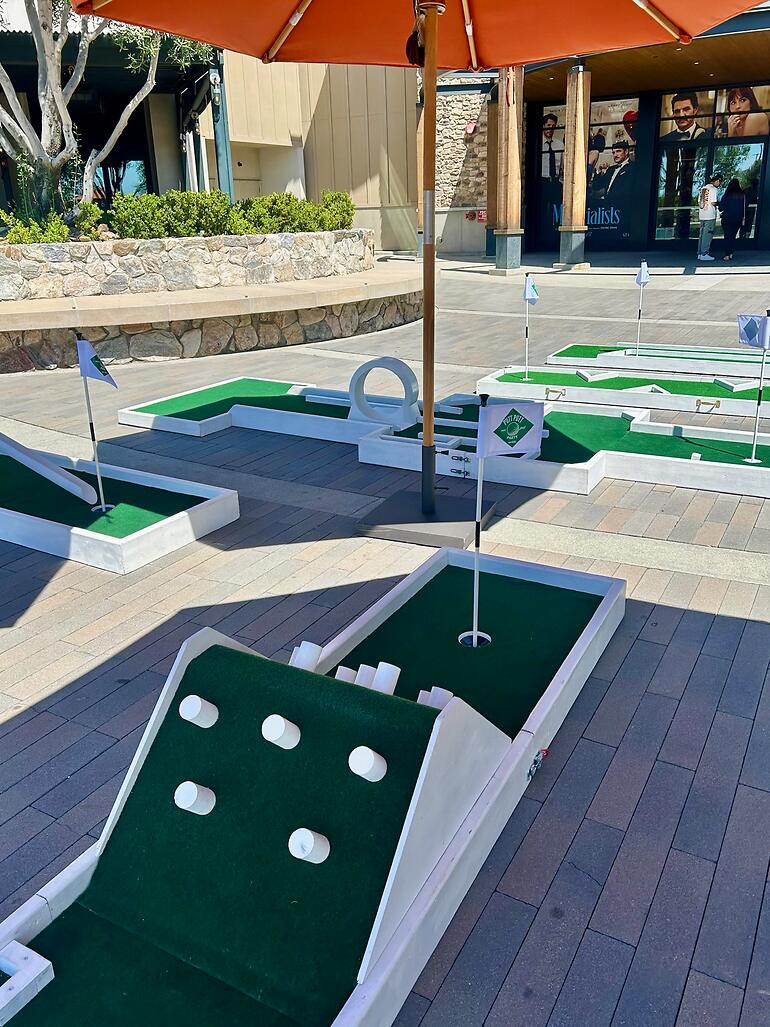 Custom mini golf event by Putt Putt Party Rentals