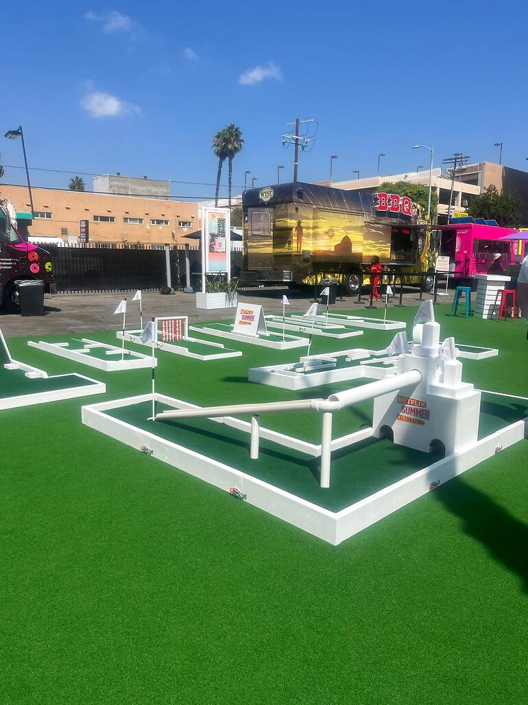 Custom mini golf event by Putt Putt Party Rentals
