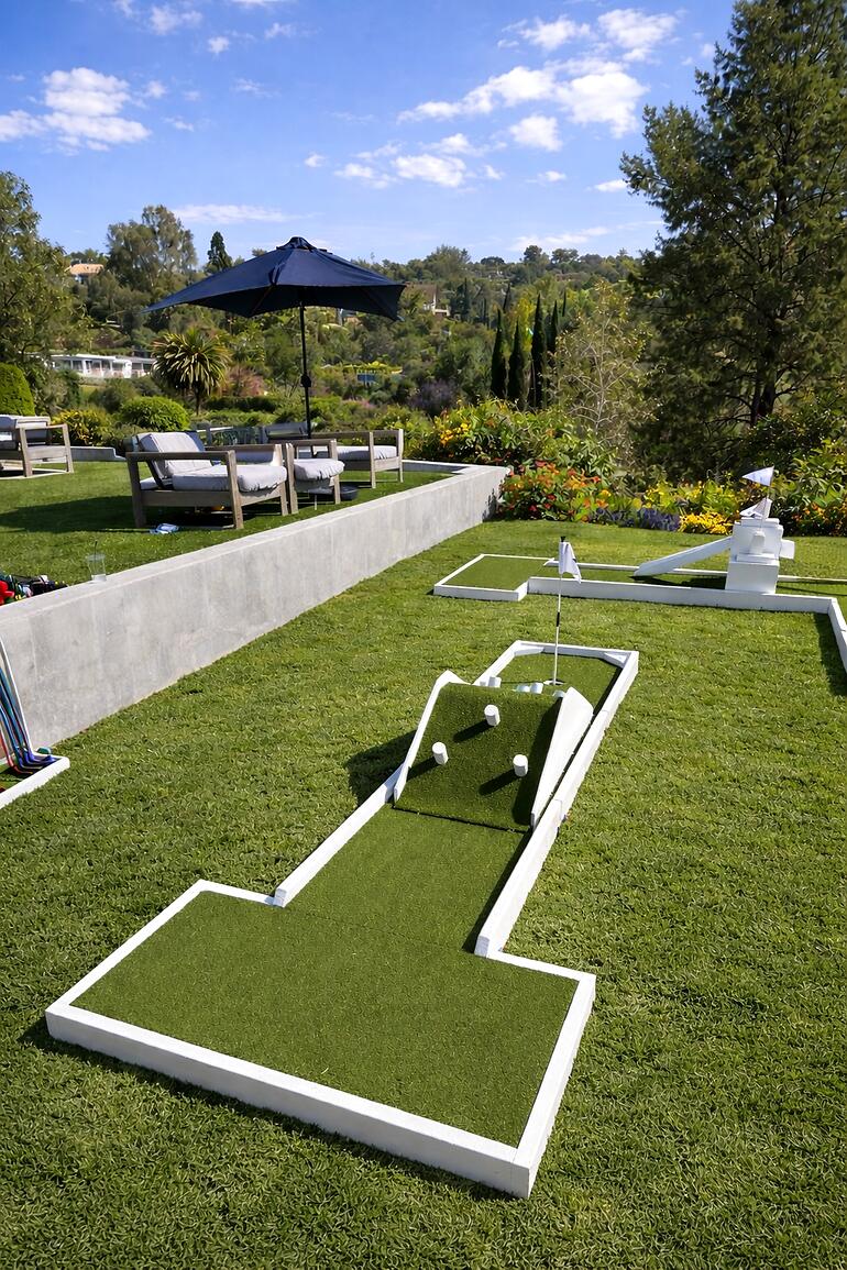 Custom mini golf event by Putt Putt Party Rentals