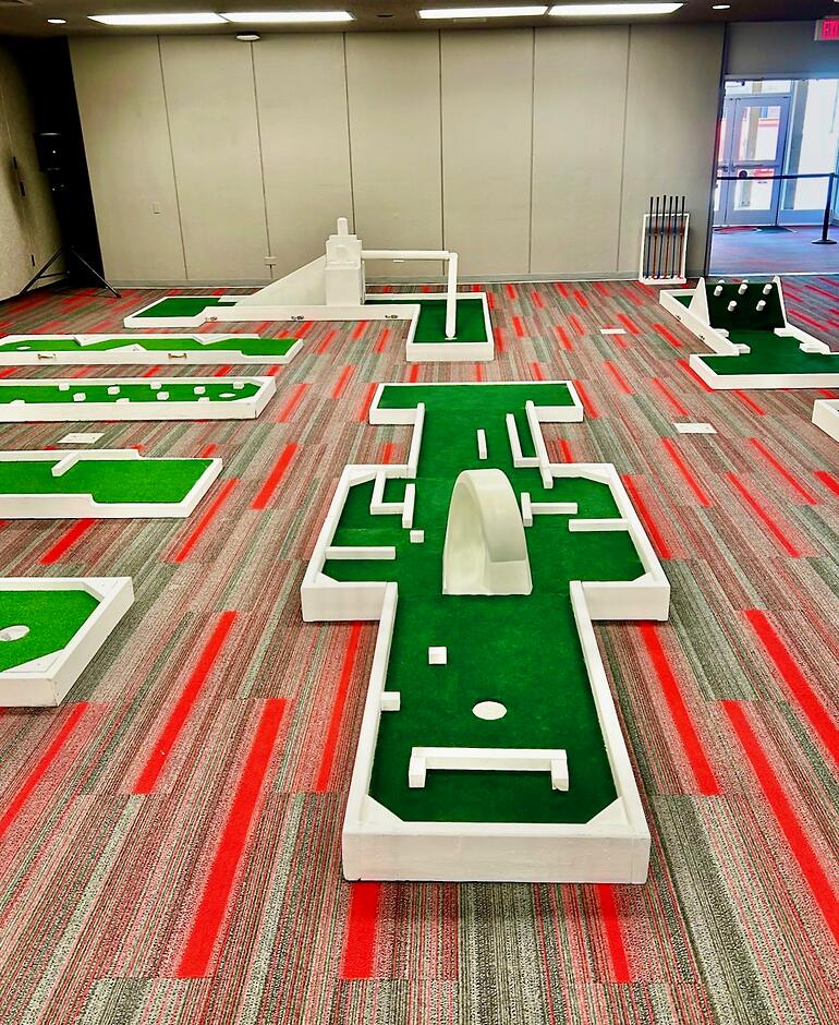 Custom mini golf event by Putt Putt Party Rentals