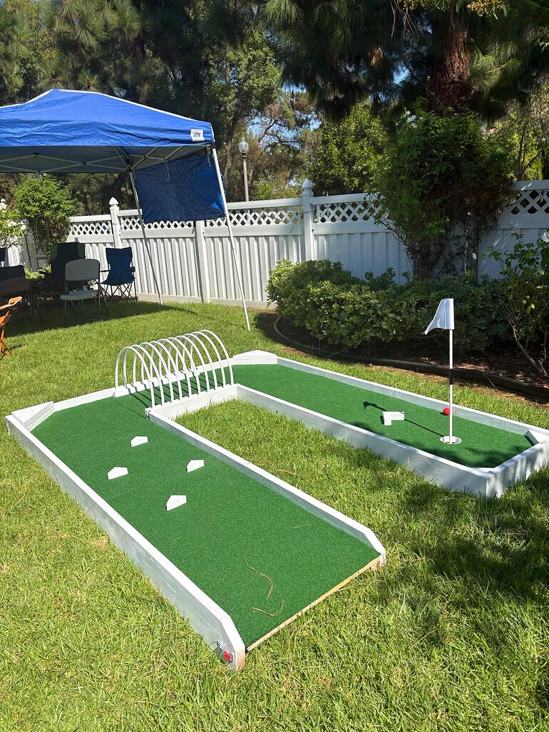Custom mini golf event by Putt Putt Party Rentals