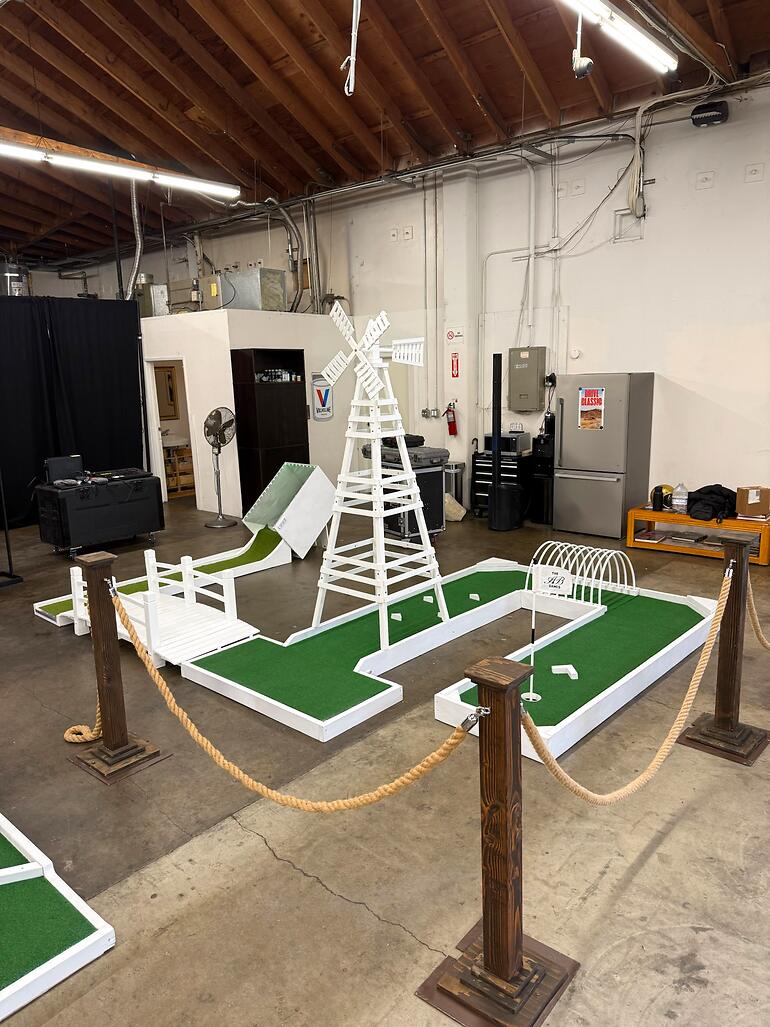 Custom mini golf event by Putt Putt Party Rentals