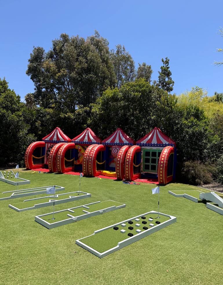 Custom mini golf event by Putt Putt Party Rentals